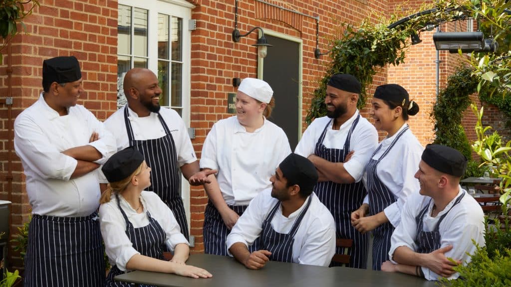 chefs smiling